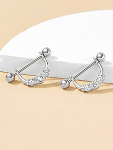 <span class=keywords><strong>Piercing</strong></span> <span class=keywords><strong>de</strong></span> Pezón Falso <span class=keywords><strong>de</strong></span> Circonita Chapado en Oro <span class=keywords><strong>de</strong></span> Alta Calidad Premium, Acero Inoxidable Quirúrgico 316L, Joyería <span class=keywords><strong>de</strong></span> Moda para <span class=keywords><strong>Piercing</strong></span> <span class=keywords><strong>de</strong></span> Pezón - Product Image 4