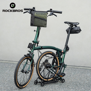 <span class=keywords><strong>ROCKBROS</strong></span>-Bolso cruzado de tela reutilizable, bolso informal para <span class=keywords><strong>manillar</strong></span> de bicicleta plegable, mochila para montar, bolsas organizadoras - Product Image 5