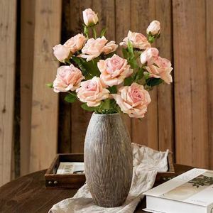 Rosas de Tres Cabezas Que Nunca se Desvanecen, Cultivadas Románticamente <span class=keywords><strong>en</strong></span> Parques, Flores <span class=keywords><strong>en</strong></span> <span class=keywords><strong>Capullo</strong></span> para Citas de Parejas, Flores Artificiales - Product Image 4