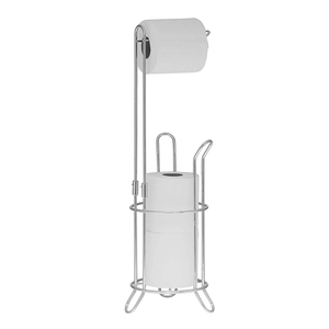 Support de rangement pour rouleau de <span class=keywords><strong>papier</strong></span> <span class=keywords><strong>toilette</strong></span>, finition chromée, serviette de salle de bains, tapisserie, porte-rouleau de <span class=keywords><strong>papier</strong></span>, finition chromée, accessoire ménager - Product Image 1