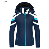 LKVER Nouvelles combinaisons de ski Femmes Hiver Neige Femme Ski et snowboard Vêtements coupe-vent imperméables Sports de plein air Vestes
