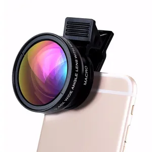 Universal Clip On Cell Phone Camera Lens 0.45x Super WidE Angle 12.5x Macro Mobile Lens fOR Xiaomi Samsung All Cellphone