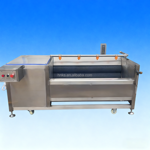 Máy rửa và gọt vỏ củ sắn, khoai tây, gừng, cà rốt loại bàn chải bán chạy, thiết bị vệ sinh, hệ thống chế biến thực phẩm - Product Image 5