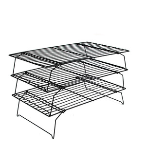 Carbon Steel Baking Rack 40x25 Cm Foldable Cooling Rack For Cake Bread Cookies Oven Safe Food Contact Safe - Product Image 3