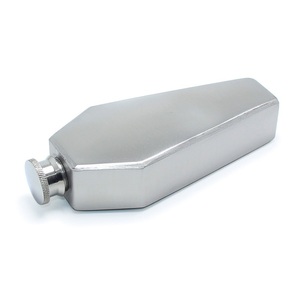 3.5oz rượu flagon hình lục giác Hip Flask người đàn ông mát mẻ uống Quà Tặng Christ Nhà thờ thép không gỉ mới lạ Quan Tài hình dạng Rượu Flask - Product Image 5