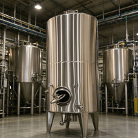 Réservoir en acier inoxydable de qualité alimentaire sanitaire 500-50000L pour la brasserie artisanale avec moteur à engrenages et garantie de 5 ans
