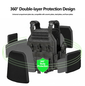 Gilet tactique multifonctionnel, utilitaire, pour la chasse en plein air, l'entraînement, à libération rapide, imperméable, avec poche pour chargeur - Product Image 4