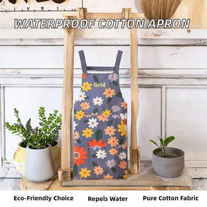 Tablier de travail de cuisine unisexe anti-salissures, imperméable, anti-huile, durable, avec bretelles croisées, pour le nettoyage - Product Image 2