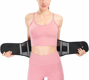 <span class=keywords><strong>Ceinture</strong></span> de soutien lombaire en tissu respirant à mailles pour le dos, avec logo d'usine, pour soulager les douleurs du bas du dos - Product Image 2
