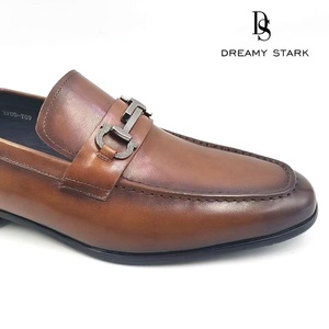 Dreamy Stark, Mocasines Elegantes de Piel Marrón Genuina, Estilo Casual, Sin Cordones, para Hombre - Product Image 5