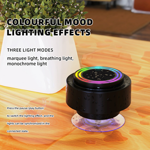 Double Small RGB Light IP67 Speaker AI Speaker Smart Voice Control Portable Smart Voice Control <strong>Assistant</strong> Bluetooth Speaker - Product Image 5