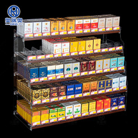 Étalages de cigarettes pour magasins de tabac avec poussoir, étagères à tabac haute capacité