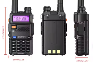 Ban đầu cầm tay 5W 1800mAh băng tần kép hai cách phát thanh Analog UHF VHF đài phát thanh Baofeng UV5R Walkie Talkie - Product Image 5