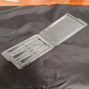 Estuche de plástico tipo clamshell con cierre a presión para 5 conos preliados, apto para conos enrollados de tamaño 1 1/4. - Product Image 2