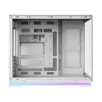 Boîtier PC Gaming 2805M MATX ITX Mid Tower Micro Sea View à Double Compartiment avec Bande Lumineuse – Vente Flash