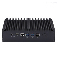 Mini-ordinateur Qotom Q30851GE 8e génération Core I5-8250U, graphismes HD 620, sortie vidéo HD, pare-feu informatique, mini PC