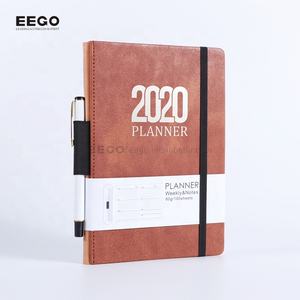 2024 femmes société Logo recyclé page vierge papier pointillé numéroté en cuir agenda planificateur avec bande de papier - Product Image 5