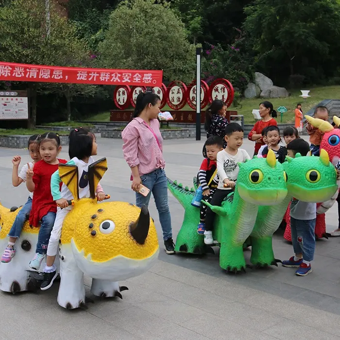 Hot Sale Animatronic Dinosaur Walking Animals Kiddie Rides