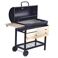 Vente d'usine, barbecue fumoir moderne en acier de qualité supérieure, table de barbecue au charbon de bois, nouveau style très vendu