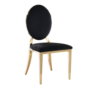 Sillas de Banquete Modernas y Elegantes al por Mayor, con Estructura de Acero Inoxidable Pulido para Eventos, Banquetes, Bodas y Hoteles - Product Image 6