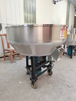 Mélangeur d'aliments pour volailles en acier inoxydable de 50 kg, semi-automatique, 380V/220V, production de 50 à 100 kg/h, mélangeur industriel multifonctionnel pour diverses applications