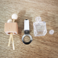 Bouteille de parfum en verre 8ml, 20 ml, carrée, vide, diffuseur d'arôme, pour voiture