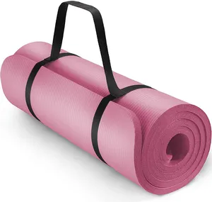 Mélange de couleurs Bilink personnalisé 183*61cm tapis de yoga NBR épaissir 15mm écologique avec logo tapis d'exercice tapis de fitness