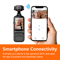 Nouveau 270 °   Caméra d'action sportive de poche 4K HD avec clip micro rotatif pour les aventures en plein air, mini caméra sportive