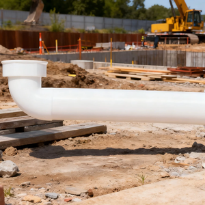 Connecteur de drainage d'eau rond en PP blanc durable pour la <span class=keywords><strong>plomberie</strong></span> domestique/bâtiment - Product Image 1