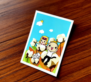 Biglietto di ringraziamento personalizzato con copertina rigida, ecologico, riciclabile, stampato offset, il più venduto <span class=keywords><strong>per</strong></span> la promozione di piccole imprese - Product Image 2