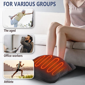 Calentador de pies de seguridad con vibración de calor calmante portátil, máquina de masaje, calentador eléctrico de terapia de pies para oficina y hogar - Product Image 4