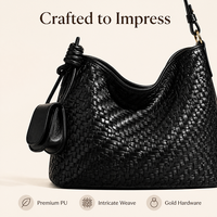 Nouveau Sac à Main Tendance Personnalisé pour Femme, Sac Bandoulière Classique de Luxe Fait Main, Sacs à Épaule Tissés pour Dames
