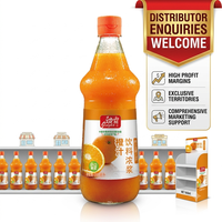 Pour les détaillants et les distributeurs, jus d'orange concentré Jingba, 50% de pulpe de fruits méditerranéens, lot de 6, 840 ml