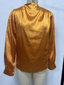 Annshine 2026 Musim Panas Kemeja Satin Fashion Baru untuk Wanita, Blus Satin Transparan Ringan untuk Perdagangan Luar Negeri - Product Image 5