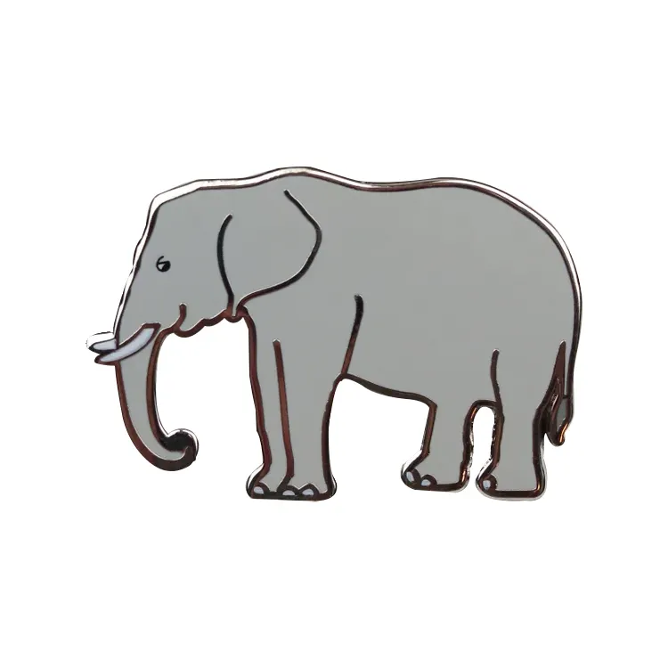 कस्टम रेट्रो थाईलैंड हाथी पिन प्यारा जानवर कार्टून बैज ब्रोच तामचीनी अंचल पिन