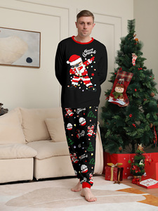Pijamas Personalizados de Natal S - 4XL para Outono/Inverno, Conjunto de Manga Longa para Família, Roupas de Natal para Família - Product Image 4