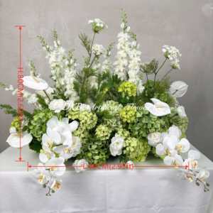 <strong>Spring</strong> <strong>Decorations</strong> Green Floral Wedding <strong>Decorations</strong> Artificial Flower Panels Wedding Backdrops Green Plant Flower Row - Product Image 2