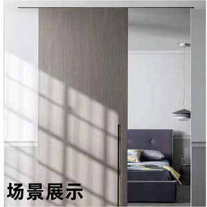 Aluminum Alloy <b>Sliding</b> Door Track 4 Mm Thickness Minimalist Design Rolling Smoothly For Interior Doors - Product Image 1
