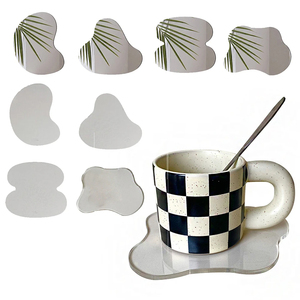 Personalizzabile creativo in acrilico sottobicchiere trasparente per tazza vassoio portaoggetti fotografia Gadget tavola decorativo tovaglietta - Product Image 2