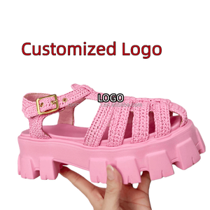 Sandalias de Plataforma de Diseño de Alta Gama para Mujer, Calzado Casual de Verano con Plataforma Elevadora para Aumentar la Estatura, Zapatos de Playa - Product Image 3