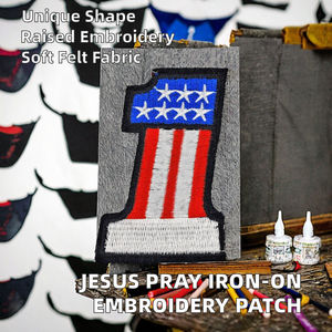 Parches de Fieltro Termoadhesivos Religiosos de Jesús, Oración, Dios, Amor, Fe, Bordado 3D, para Coser en Uniformes, Gorras Trucker, Chaquetas, Jeans, Mochilas, DIY - Product Image 2