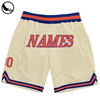 Gerileme Tarzı Etiketsiz Baskılı Jersey Spor Salonu Temel Isınma Toptan Boş Kırpılmış Logolu Kemik Desenli Unisex Basketbol Şortları Büyük Beden