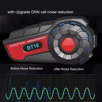 Nouveau Casque Moto OEM BT18 pour Intercom Étanche IP67, Casque Sans Fil 800M, Accessoire Talkie-Walkie 2 Motards, Garantie 1 An
