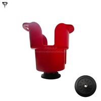 Support de tasse multifonctionnel en plastique JTRDA pour SUP, support de bouteille d'eau, base de montage pour caméra, utilisation en kayak, lacs, rivières, noir/orange, CE