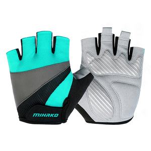Venta al por mayor de guantes de Ciclismo de medio dedo para los hombres de alta calidad guantes de carreras personalizados transpirables cómodos guantes de bicicleta - Product Image 6