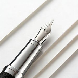 PU Luxury Metal Fountain <b>Pen</b> Men's Calligraphy <b>Pen</b> with a Writing Diameter of 0.5mm High Quality Signature <b>Pen</b> with Custom logo - Product Image 5