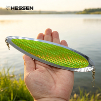 Hessen 9in 7.5in 7in Plaque de plongée réfléchissante laser anti-rayures pour la pêche en mer, en acier inoxydable, pour eau salée