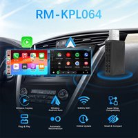 Adaptador Inalámbrico CarPlay y Android Auto, Plug and Play, Sin Retraso, USB Tipo A y C con Puerto de Carga, Mini 2 en 1, Ajuste Universal