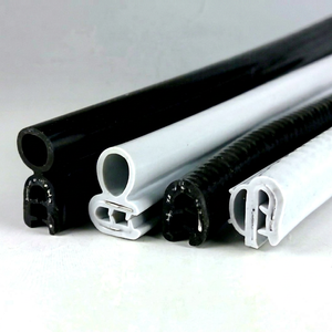Joint d'étanchéité en caoutchouc silicone à installation facile, bande de protection de porte en forme de U avec noyau en acier inoxydable, résistant à la chaleur et aux produits chimiques HR-13S - Product Image 1