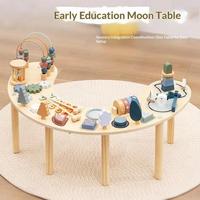 Table de jeu sensorielle en bois Montessori personnalisée pour enfants, centre d'activités pour bébés, jouets éducatifs pour enfants, garçons et filles